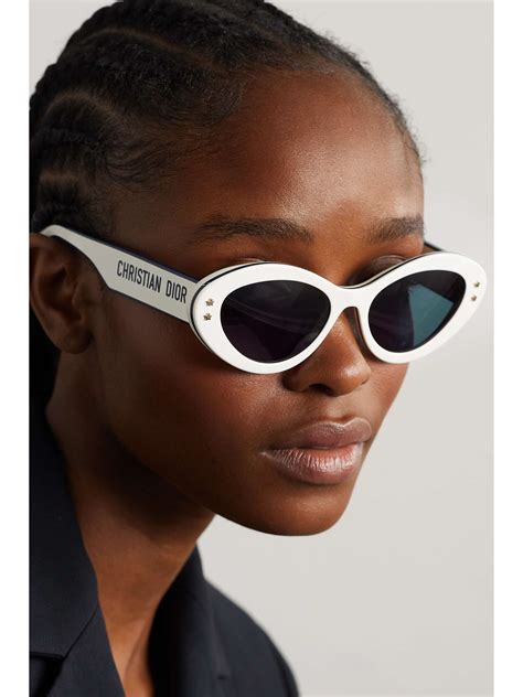 cat style dior sunglasses|christian dior white sunglasses.